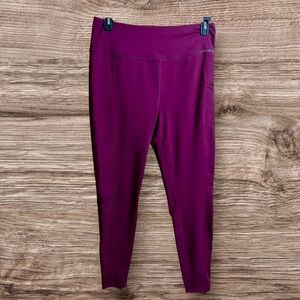 NWOT Eddie Bauer Burgundy/maroon leggings. XL.
